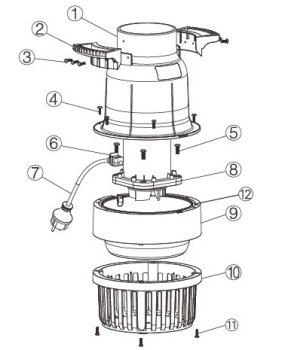 Osaga tube pump 45000l / h Pond and Stream Pump, 398 Watt